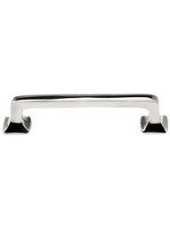 Medium Sized Mission Handle - 3 1/2 inch Center to Center in Polished Nickel.